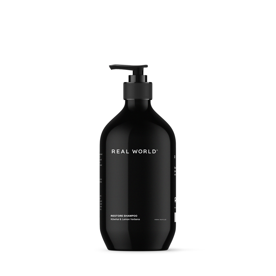 Real World Restore Shampoo - Kōwhai & Lemon Verbena 500ml